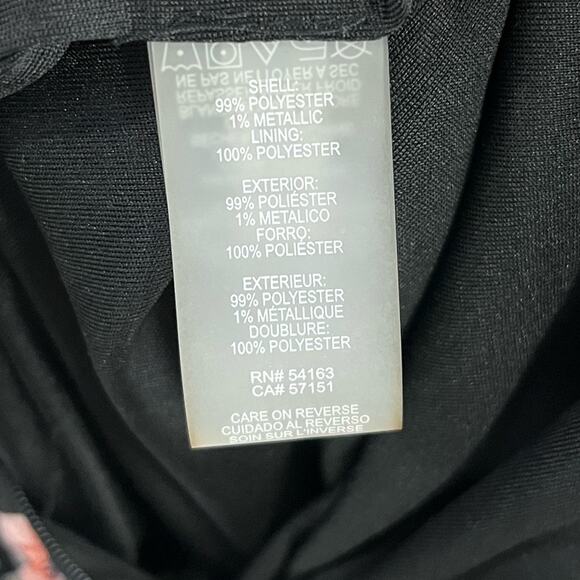 Tommy Hilfiger Floral Long Sleeve V-Neck Faux Wrap Chiffon Dress 14 - Picture 11 of 11